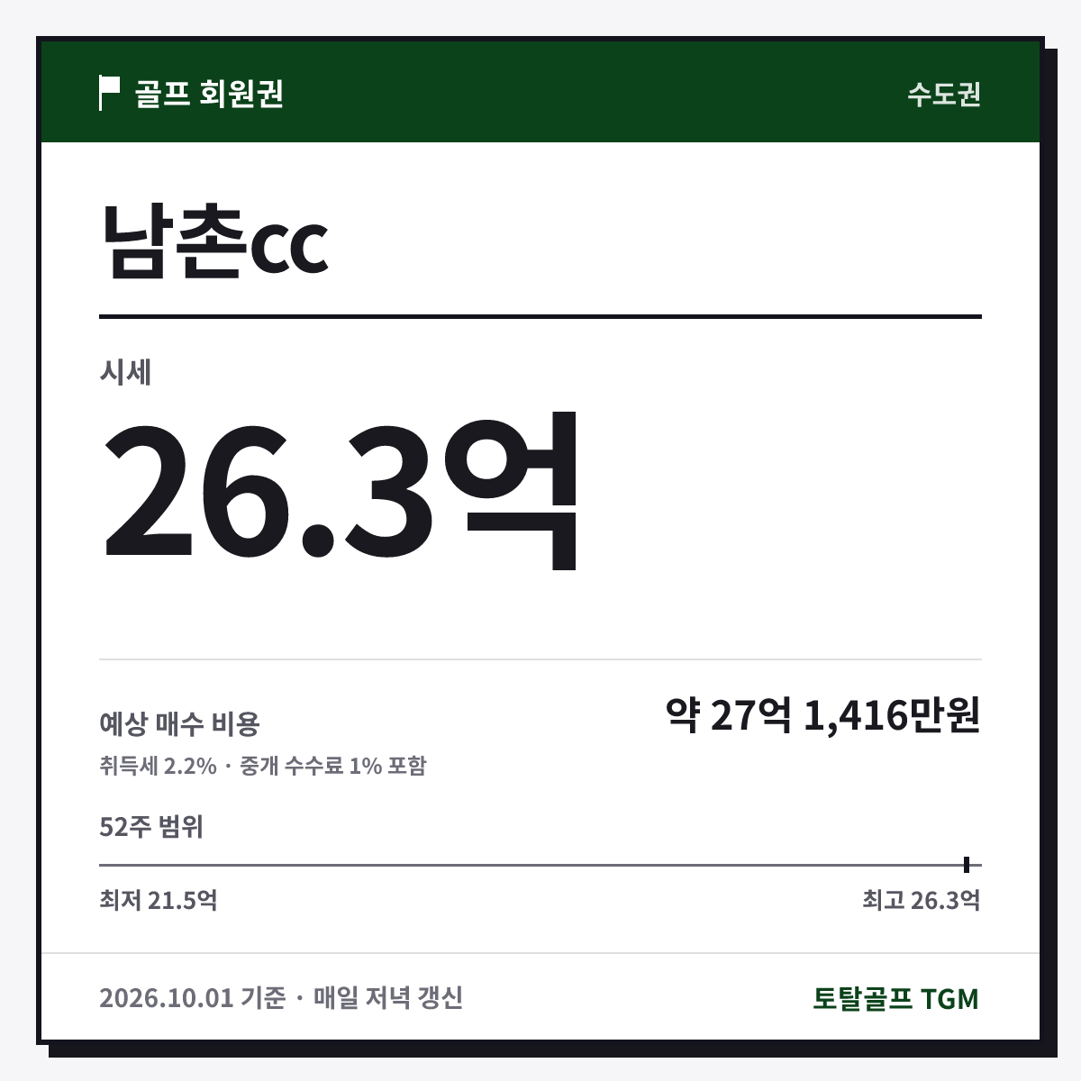 남촌cc 카드